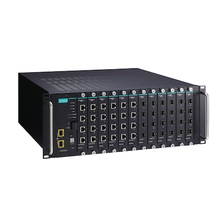 Moxa Layer 2 Full Gigabit Mgd Eth. Swtch Slots, 4Port, Ics-G7750A-2Xg-Hv-Hv ICS-G7750A-2XG-HV-HV